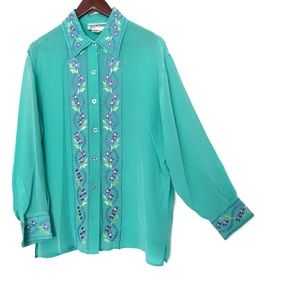 •Diane von Furstenberg• Beautiful Vibrant Blouse